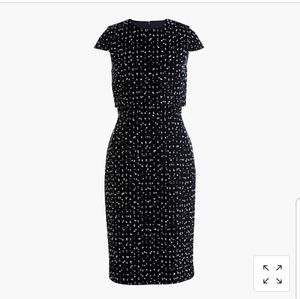 J Crew Going Places Dress in Dotted Tweed